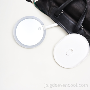 LEDデスクトップハンドヘルド化粧品点灯化粧鏡